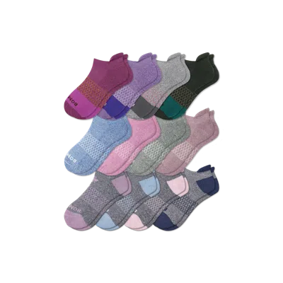Bombas Ankle Sock 12-pack In Prickly Pear Marl Mix