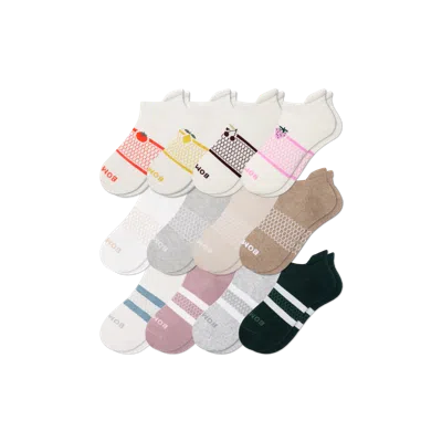 Bombas Ankle Sock 12-pack In Cherry Berry Mix