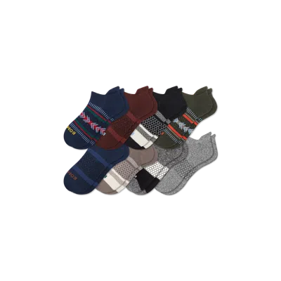 Bombas Ankle Sock 8-pack In Fair Isle Tri-block Mix