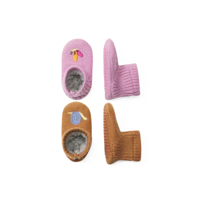 Bombas Baby Gripper Slipper 2-pack In Multi