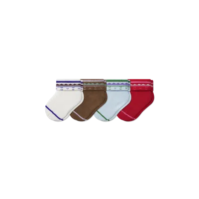 Bombas Baby Holiday Calf Sock 4-pack (0-6 Months) In Multi