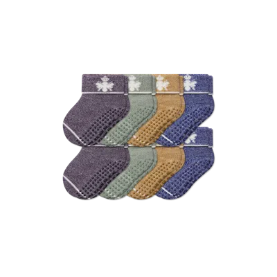 Bombas Baby Merino Wool Blend Gripper Calf Sock 8-pack (6-12 Months)