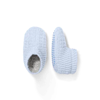Bombas Baby Waffle Gripper Slipper In Halo Blue
