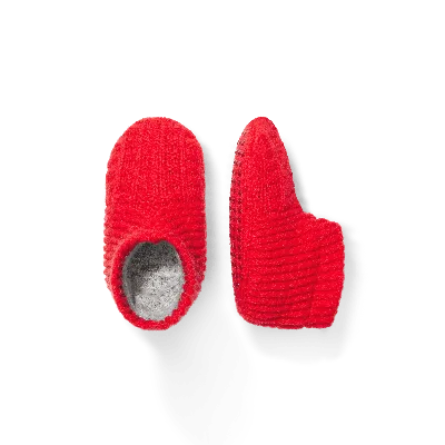 Bombas Baby Waffle Gripper Slipper In Red Sky