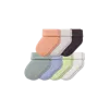 Bombas Baby Week Of Gripper Calf Sock 7-pack In Dawn Lime Mix