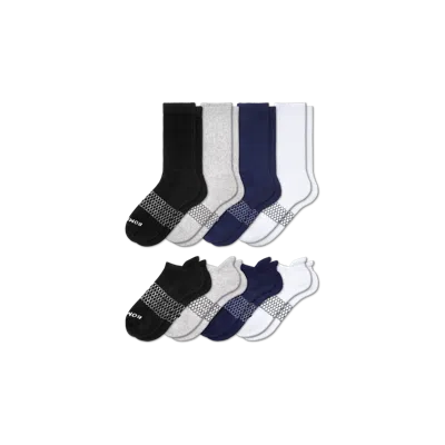 Bombas Calf & Ankle Sock 8-pack In Neutral Mix