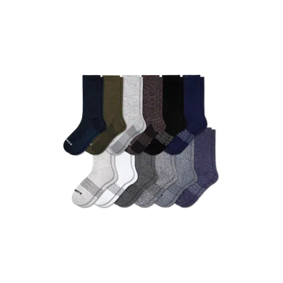 Bombas Calf Sock 12-pack In Meteor Marls Solids Mix