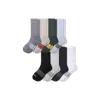 Bombas Calf Sock 8-pack In Blue Rust Solids Mix