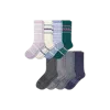 Bombas Calf Sock 8-pack In Fair Isle Marls Mix