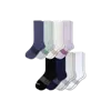 Bombas Calf Sock 8-pack In Lavender Mist Mix