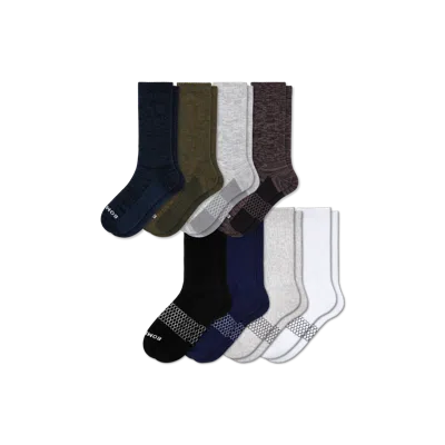 Bombas Calf Sock 8-pack In Meteor Solids Mix