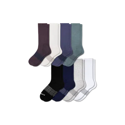 Bombas Calf Sock 8-pack In Navy Surf Mix