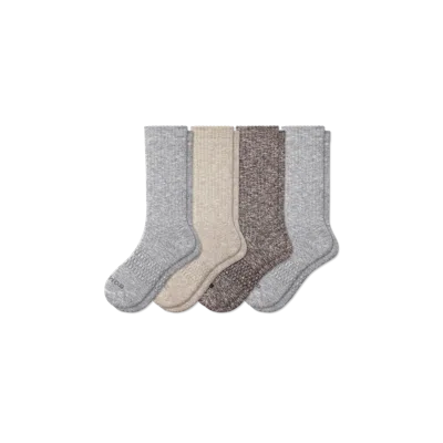 Bombas Chunky Ragg Calf Sock 4-pack In Meteor Mix