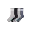 Bombas Chunky Ragg Calf Sock 4-pack In Meteor Mix