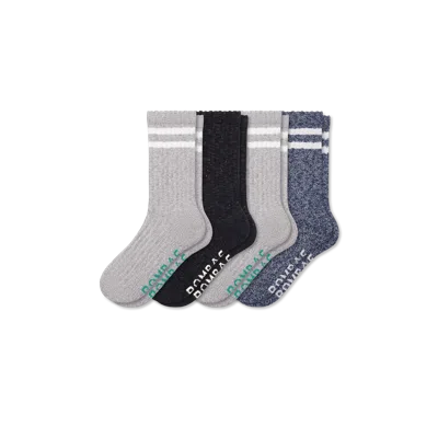 Bombas Chunky Ragg Calf Sock 4-pack In Meteor Mix