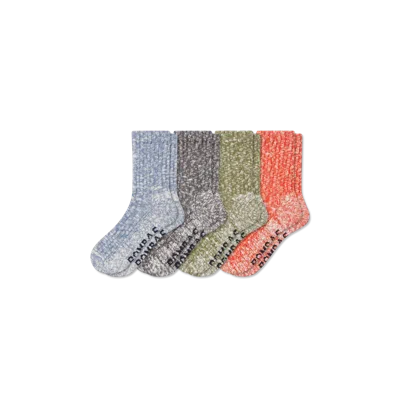 Bombas Chunky Ragg Half Calf Sock 4-pack