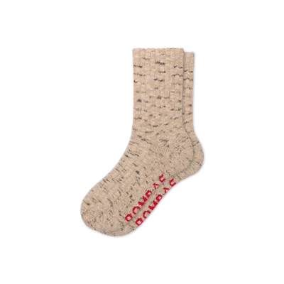 Bombas Chunky Ragg Half Calf Socks In Fawn