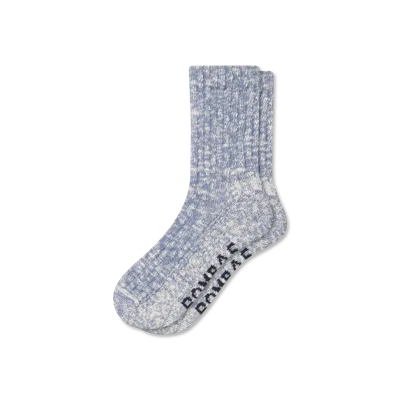 Bombas Chunky Ragg Half Calf Socks In Gray