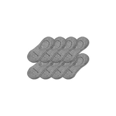 Bombas Cushioned No Show Sock 8-pack In Charcoal