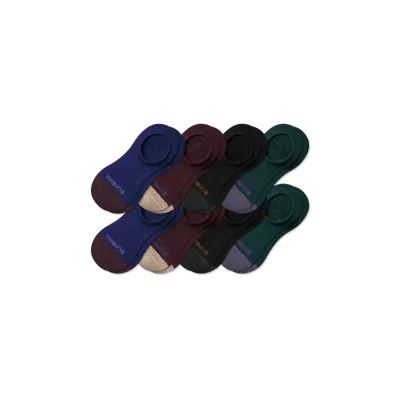 Bombas Cushioned No Show Sock 8-pack In Black Pine Mix