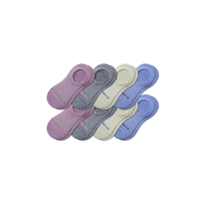 Bombas Cushioned No Show Socks 8-pack In Guava Blue Mix