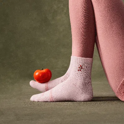 Bombas Dinner Party Quarter Socks In Tomato Vine