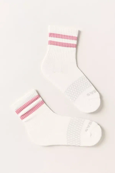 Bombas Double-stripe Tube Socks In White