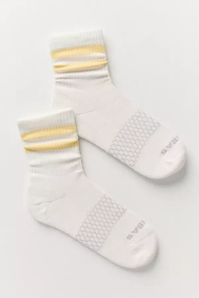 Bombas Double-stripe Tube Socks In White