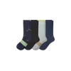 Bombas Dress Calf Sock 4-pack In Sea Haze Mix