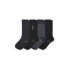 Bombas Dress Calf Sock 4-pack In Steel Blue Black Mix