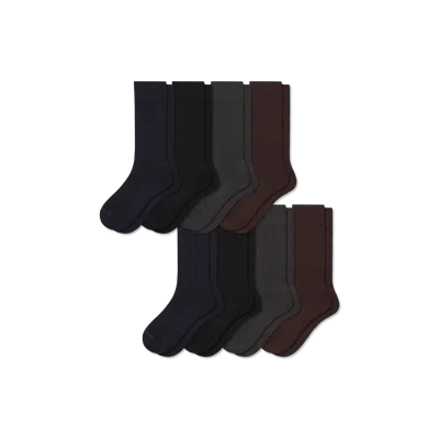 Bombas Dress Calf Sock 8-pack In Black