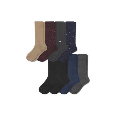 Bombas Dress Calf Sock 8-pack In Heart Mix