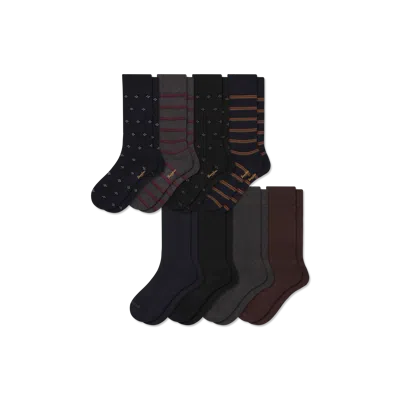 Bombas Dress Calf Sock 8-pack In Multi