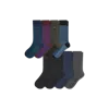 Bombas Dress Calf Sock 8-pack In Navy Cocoa Solids Mix