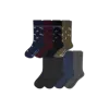 Bombas Dress Calf Sock 8-pack In Navy Moss Mix