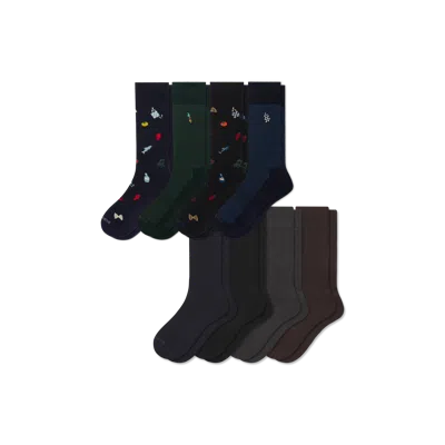 Bombas Dress Calf Sock 8-pack In Dinner Party Mix