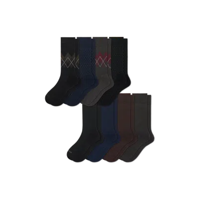 Bombas Dress Calf Sock 8-pack In Multi