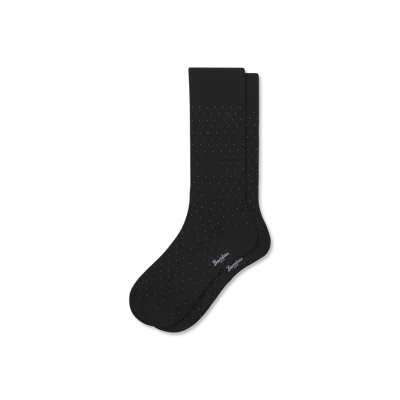Bombas Dress Calf Sock In Black Dot