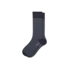 Bombas Dress Calf Sock In Steel Blue Stripe