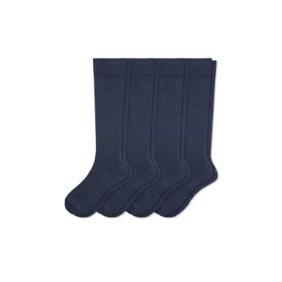 Bombas Dress Over The Calf Sock 4-pack In Solid Navy