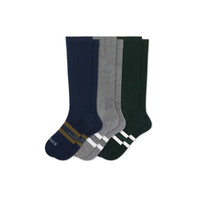 Bombas Everyday Compression Knee High Sock 3-pack (15-20mmhg) In Multi