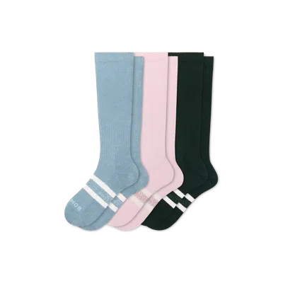 Bombas Everyday Compression Knee High Sock 3-pack (15-20mmhg) In Multi