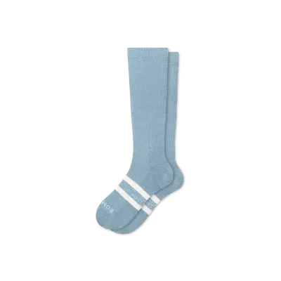 Bombas Everyday Compression Knee High Socks (15-20mmhg) In Blue
