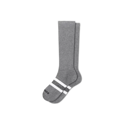 Bombas Everyday Compression Knee High Socks (15-20mmhg) In Gray