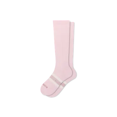 Bombas Everyday Compression Knee High Socks (15-20mmhg) In Pink