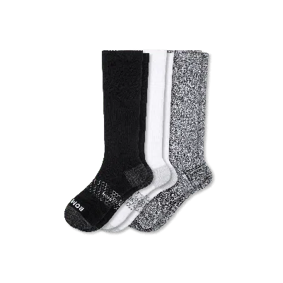Bombas Everyday Compression Sock 3-pack (15-20mmhg) In Black White Grey Mix