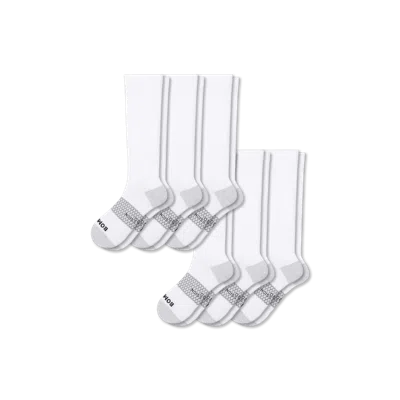 Bombas Everyday Compression Sock 6-pack (15-20mmhg) In Bright White