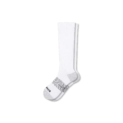 Bombas Everyday Compression Socks (15-20mmhg) In Bright White