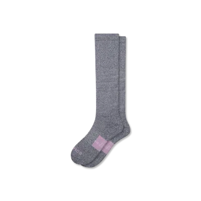 Bombas Everyday Compression Socks (15-20mmhg) In Navy Wildflower
