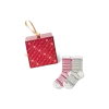 Bombas Fair Isle Half Calf Sock 2-pack Gift Box In Red